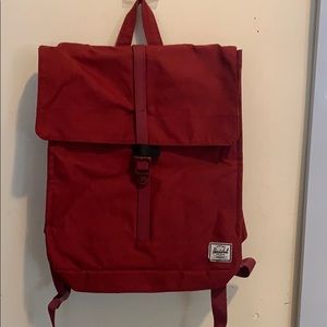 Red backpack